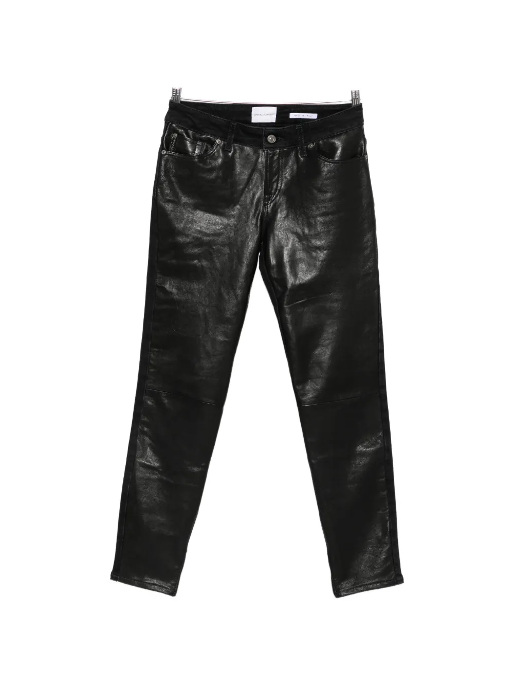 7 For All Mankind coated zip-detail jeans - Nero