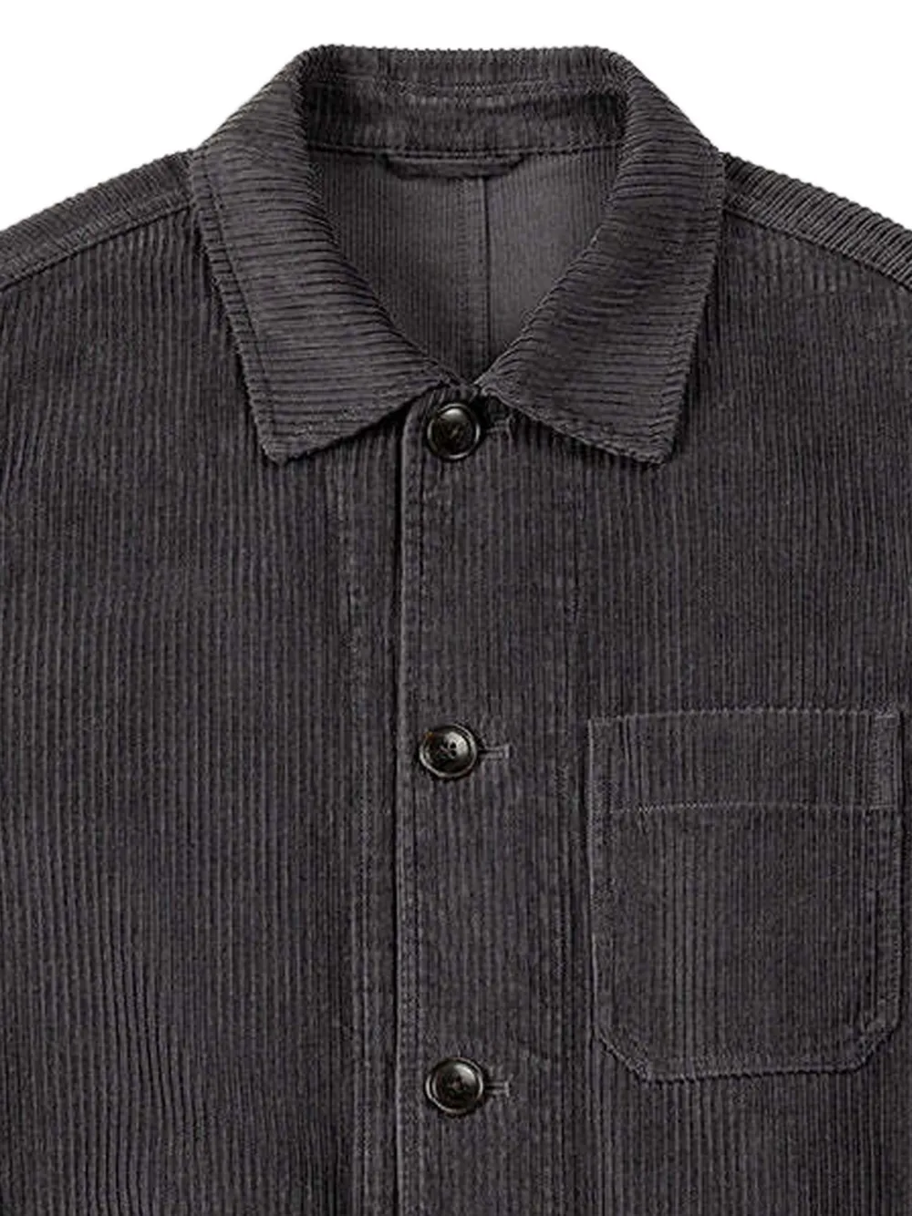O.N.S Remi ribfluwelen shirtjack Grijs