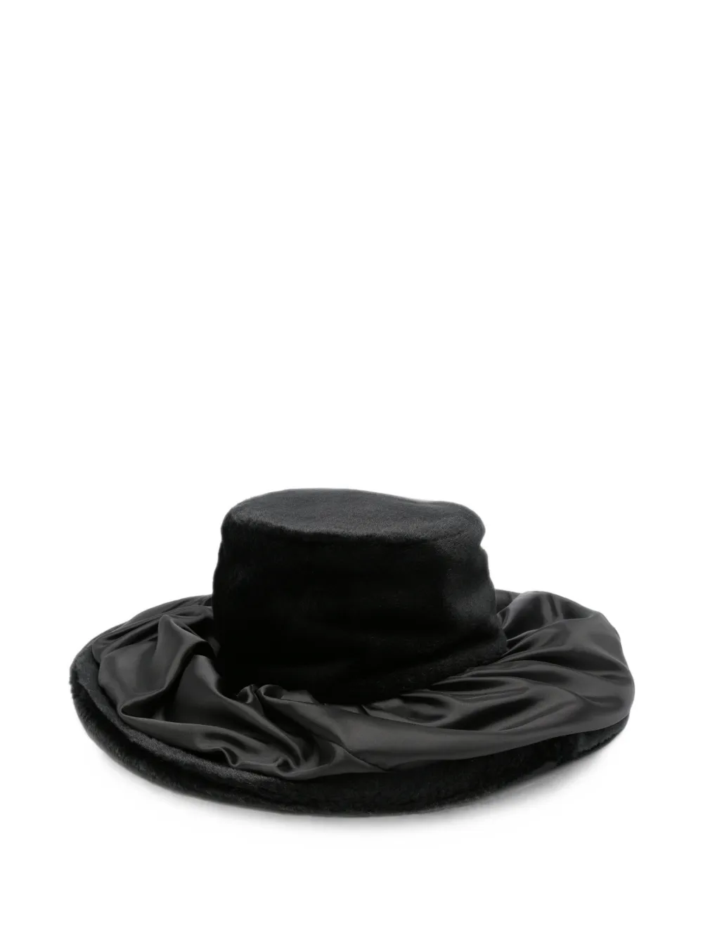 Junya Watanabe Hoed met gesmockt detail Zwart