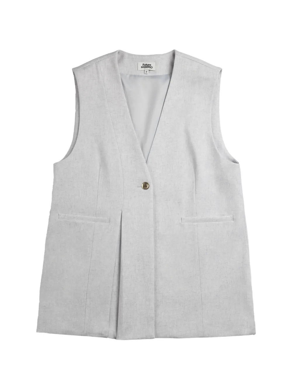 Future Classics oversized asymmetric vest - Grau