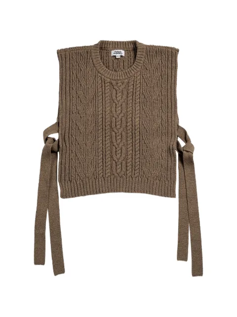 Future Classics cable-knit side-tie sweater vest