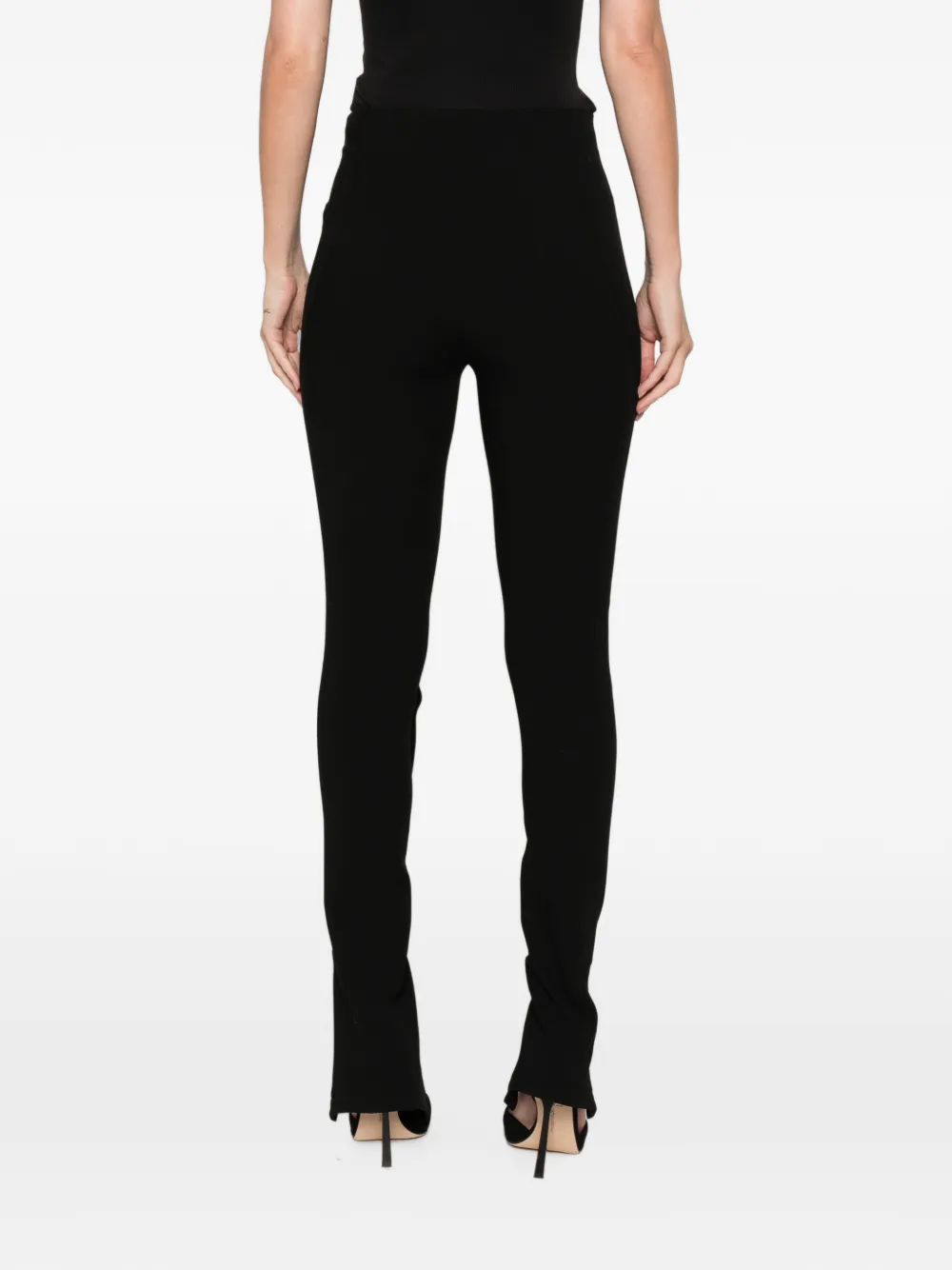La Piscine Broek met split Zwart