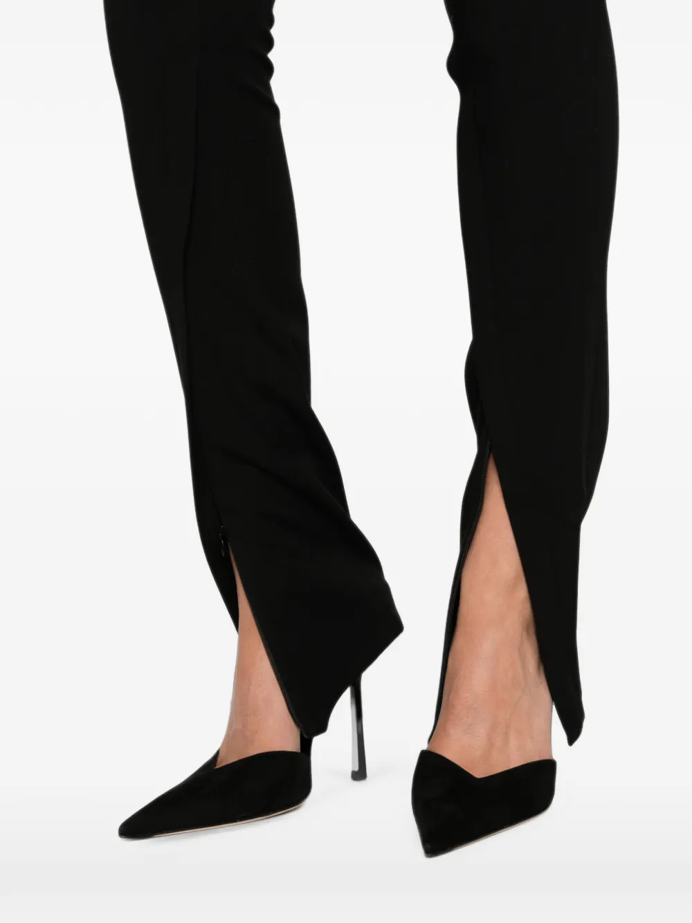 La Piscine Broek met split Zwart