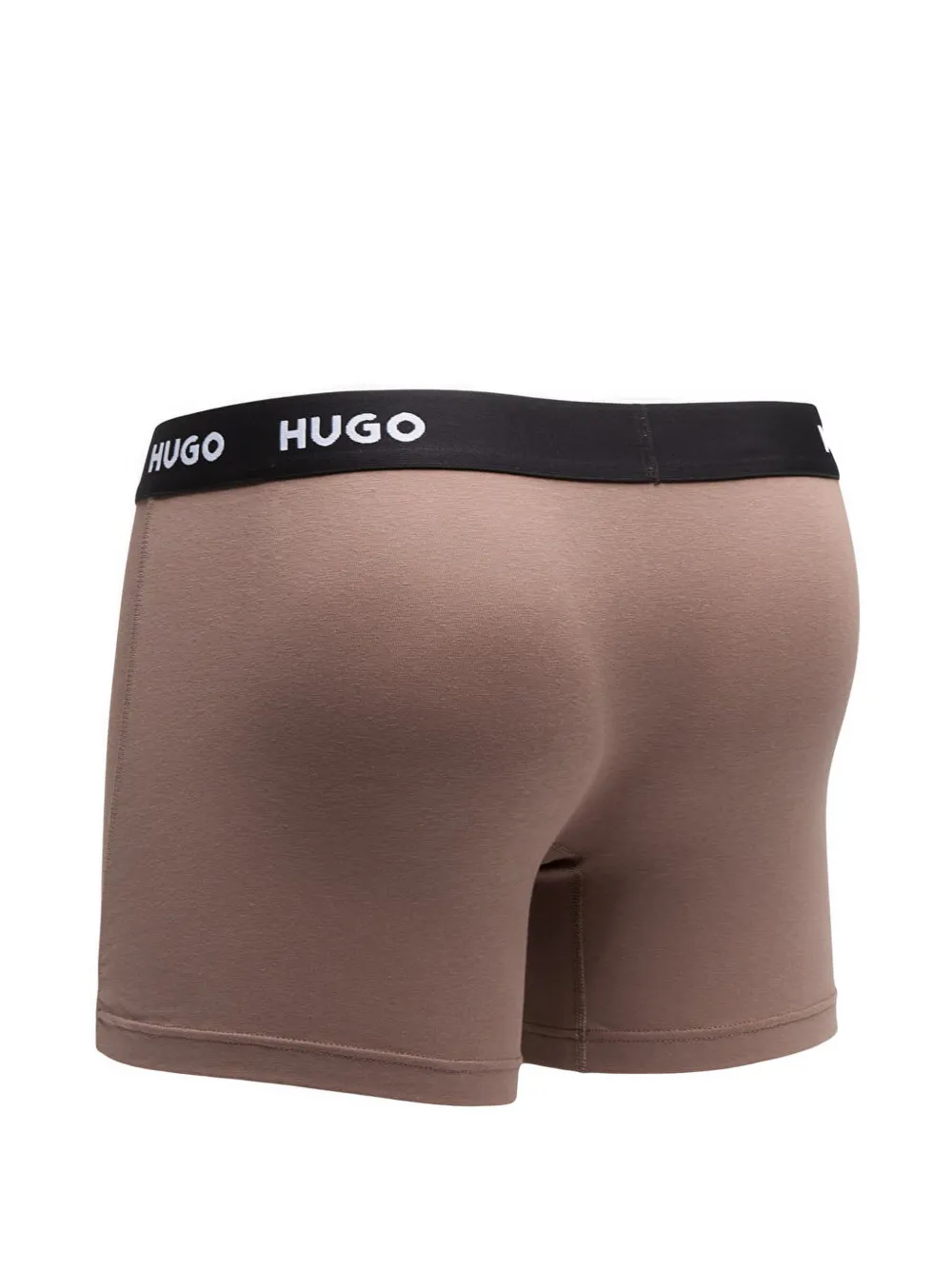 HUGO Drie boxershorts met logoband Zwart