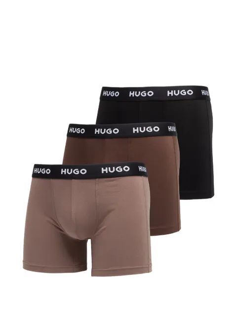 HUGO logo-waistband boxer briefs (set of three)