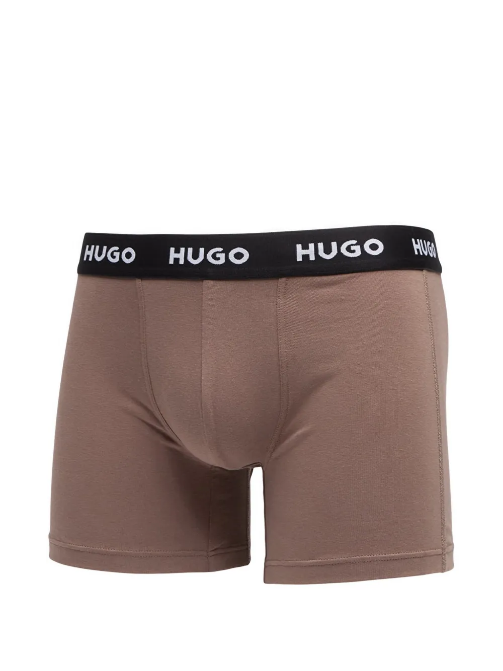 HUGO Drie boxershorts met logoband Zwart