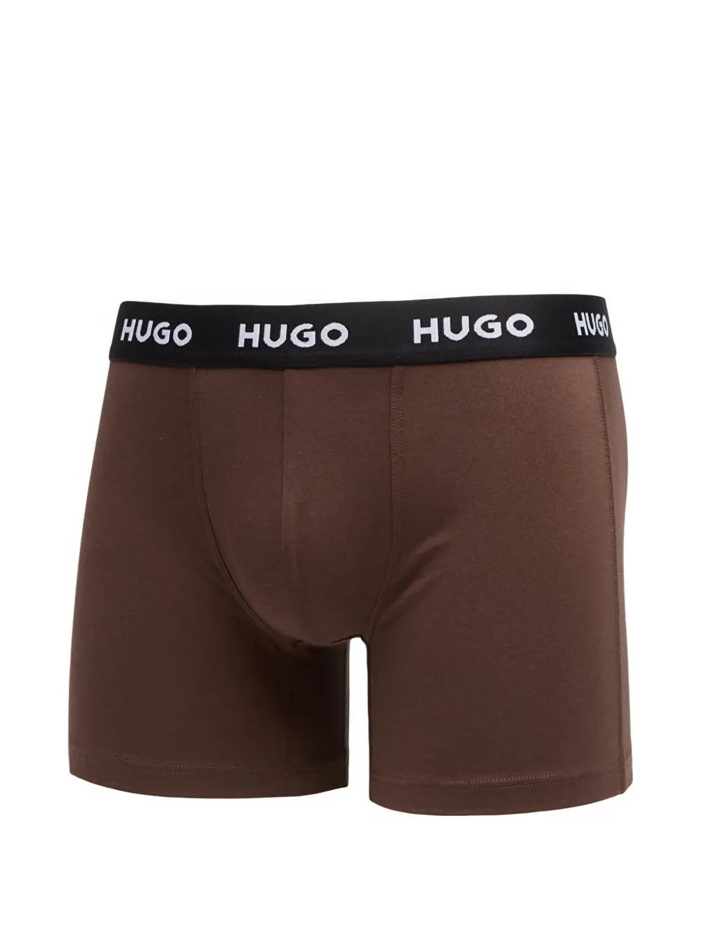 HUGO Drie boxershorts met logoband Zwart