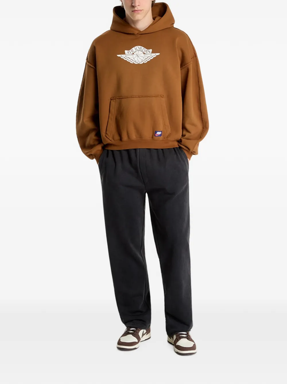 Jordan Flight Wings Hoodie In Brown