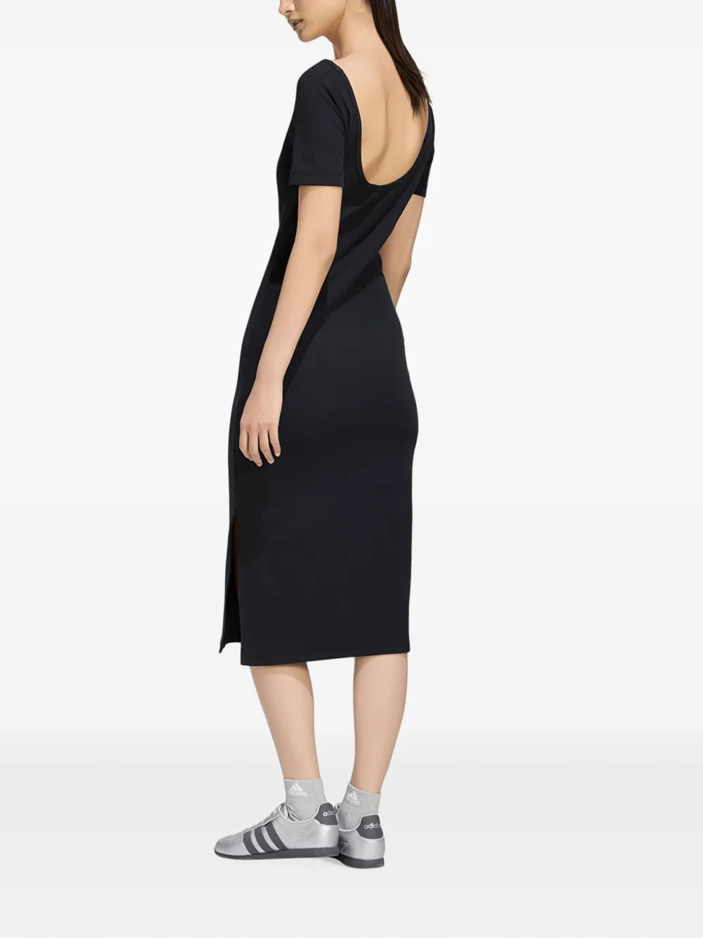 adidas Jurk met boothals Zwart