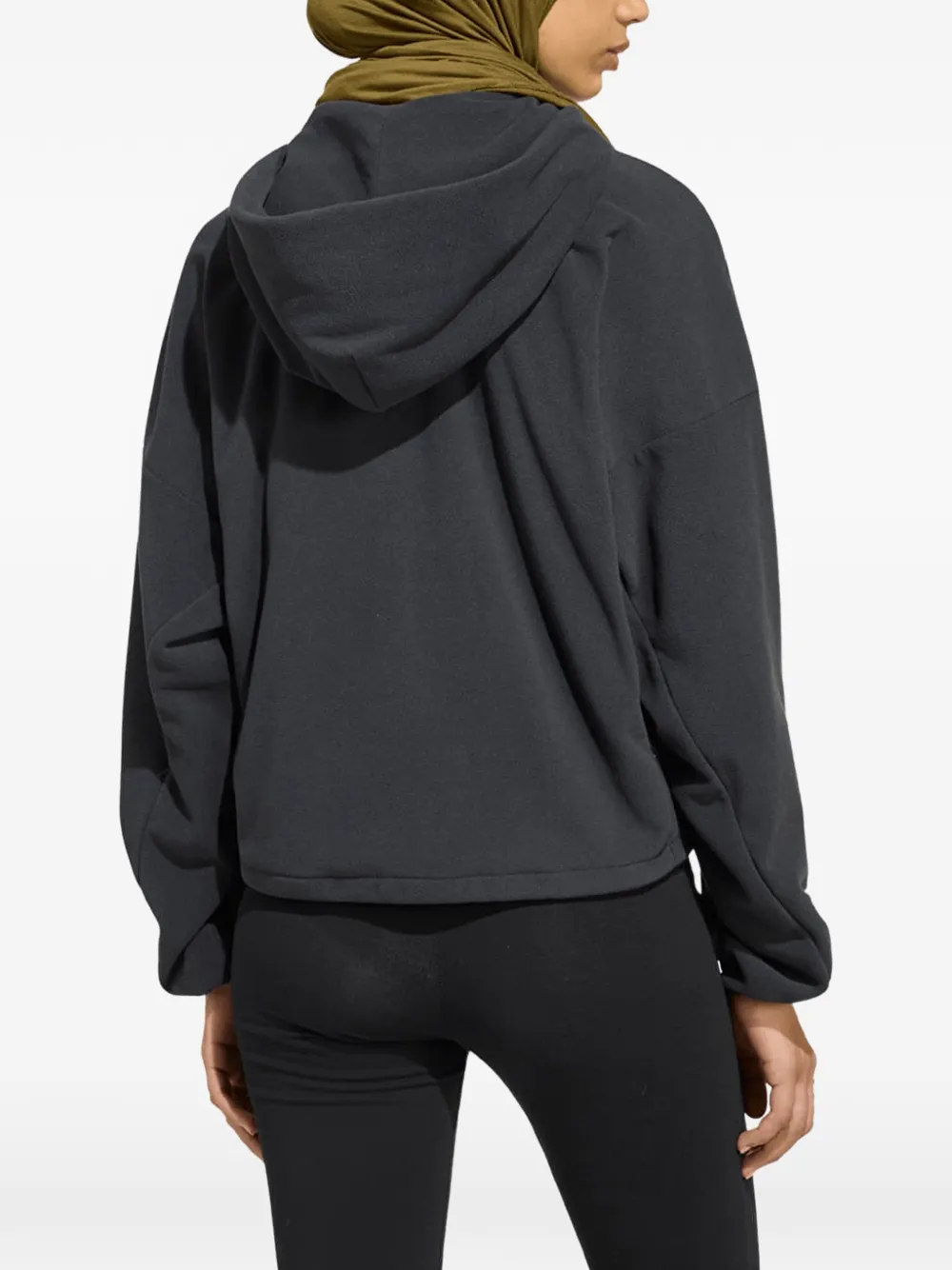 adidas Hoodie met trekkoord en logoprint Grijs