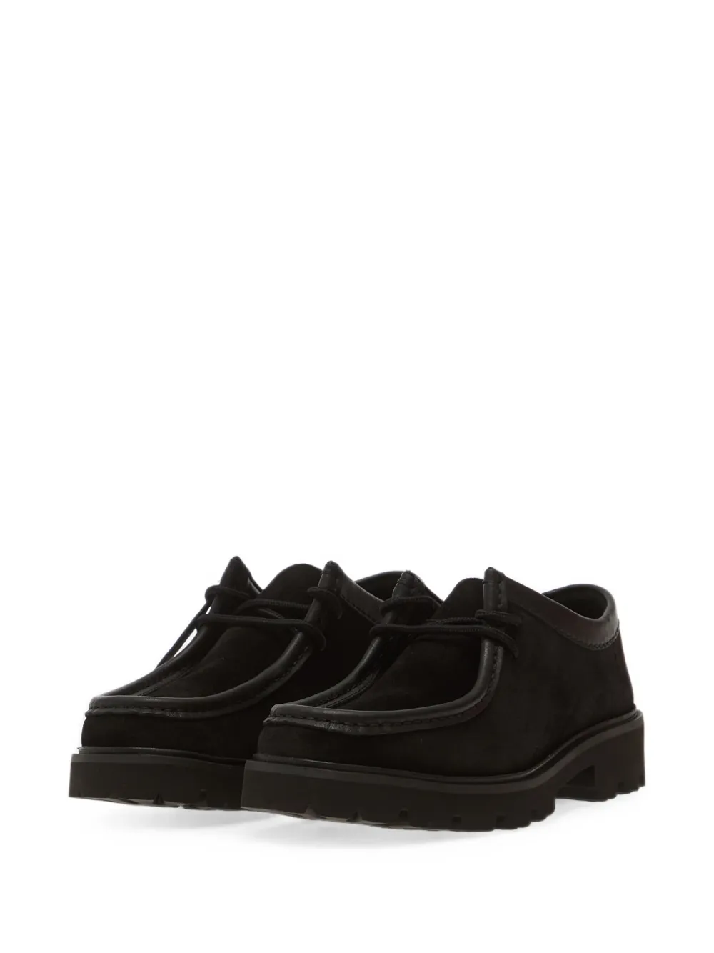 Clarks Cleyhill Seam suede shoes Zwart