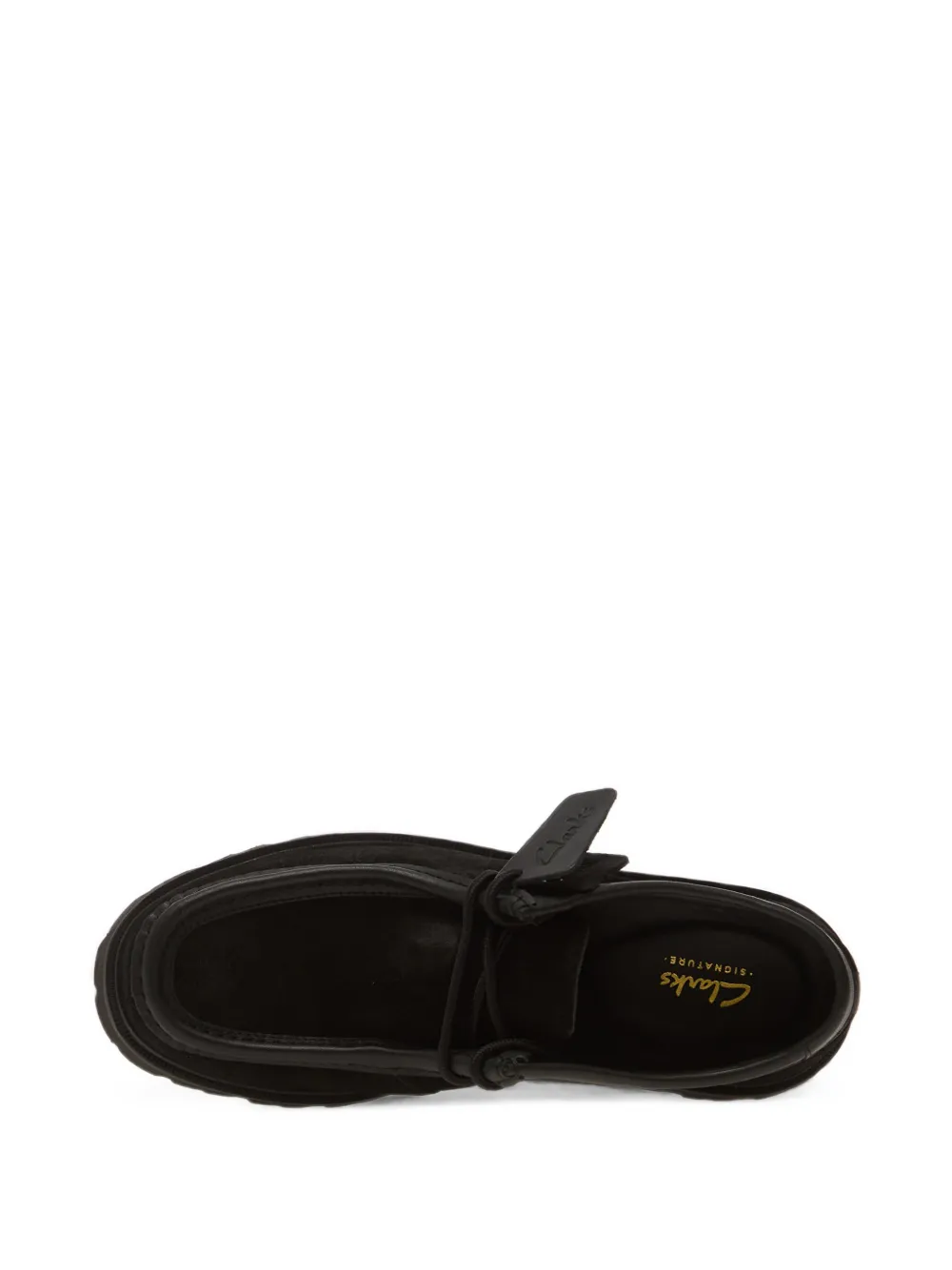 Clarks Cleyhill Seam suede shoes Zwart