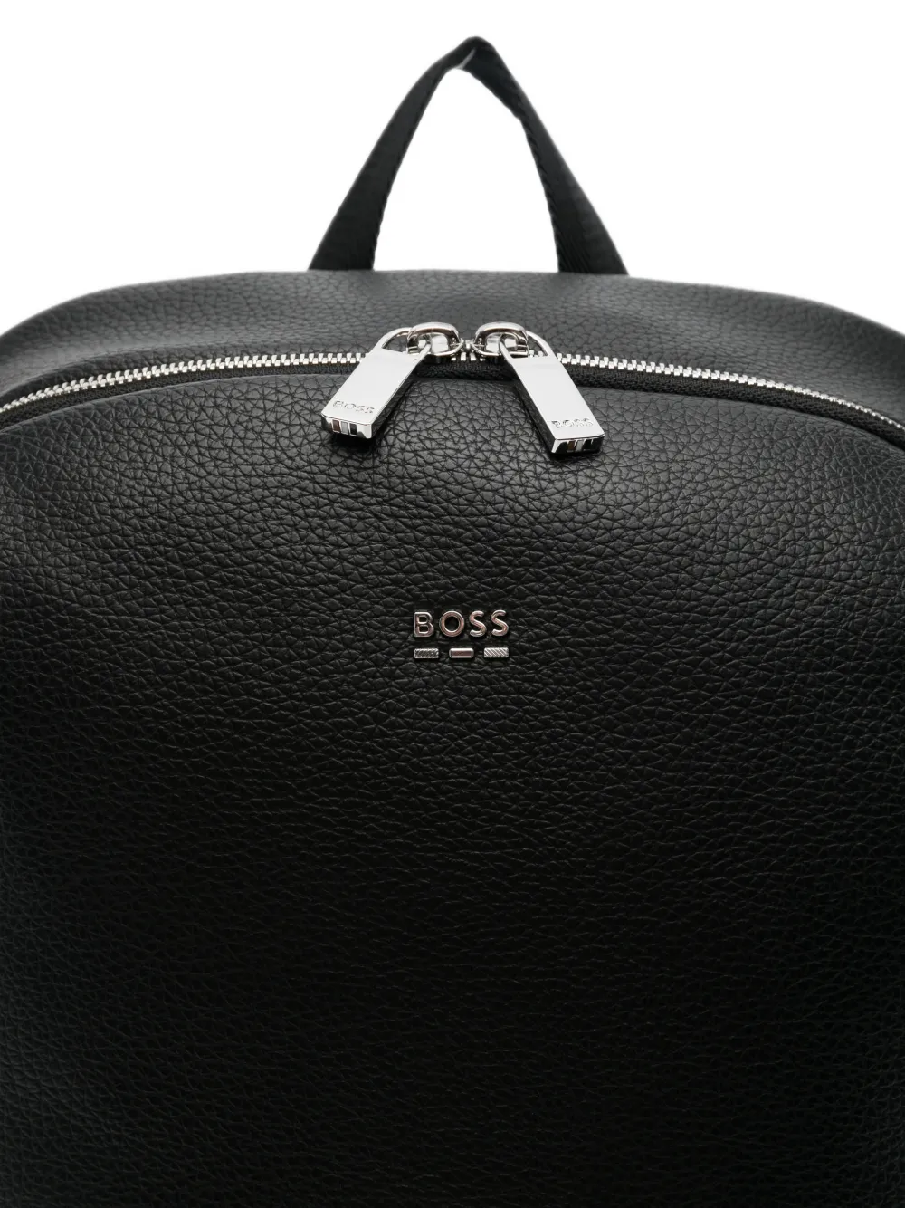 BOSS pebbled backpack Zwart