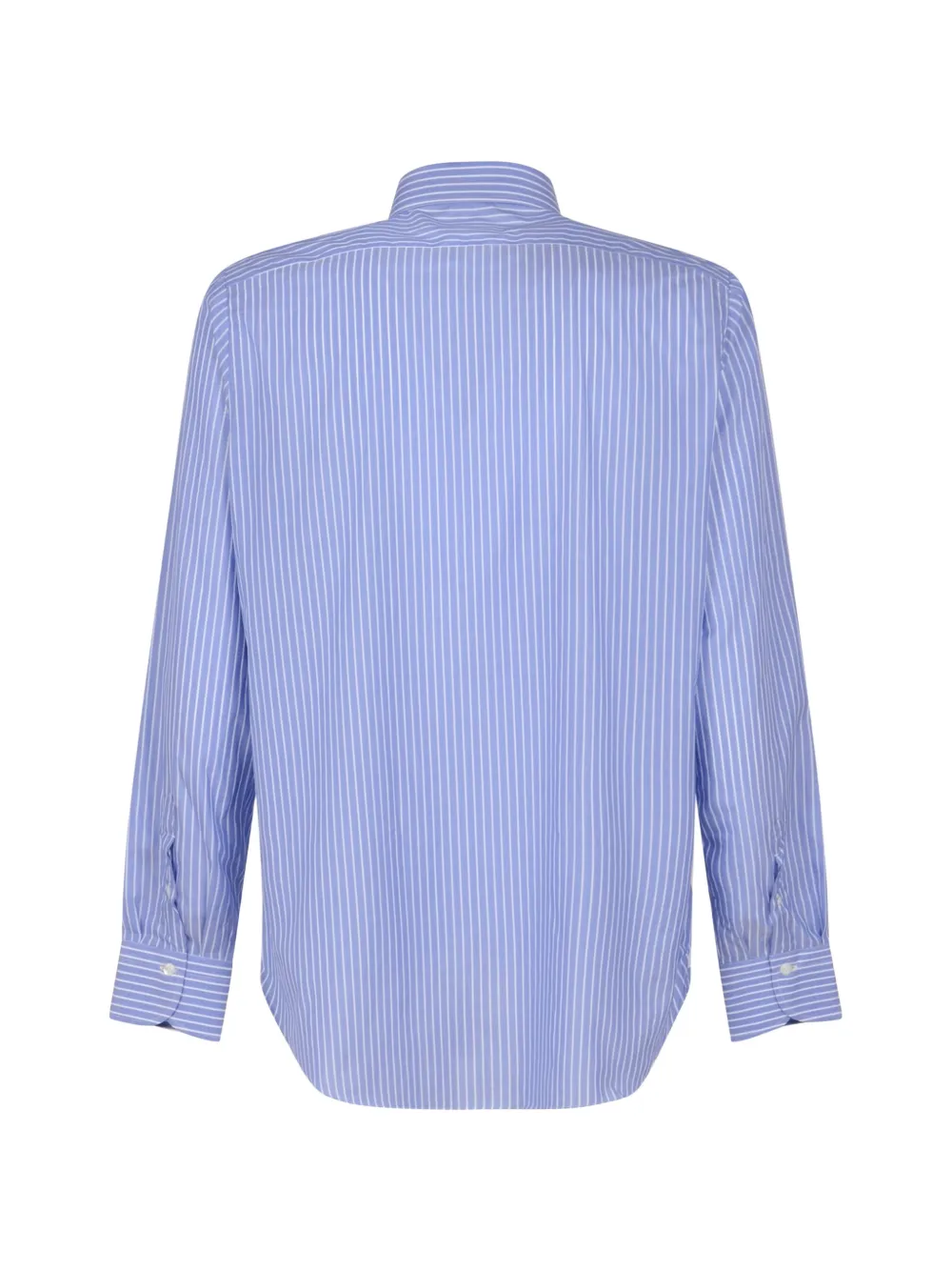 Finamore 1925 Napoli Gestreept overhemd Blauw