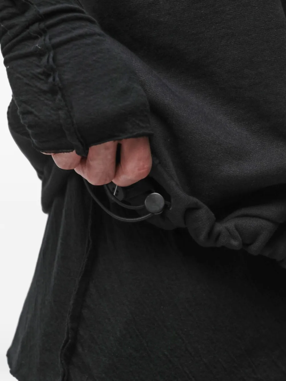 Thom Krom Hoodie met hoge hals Zwart
