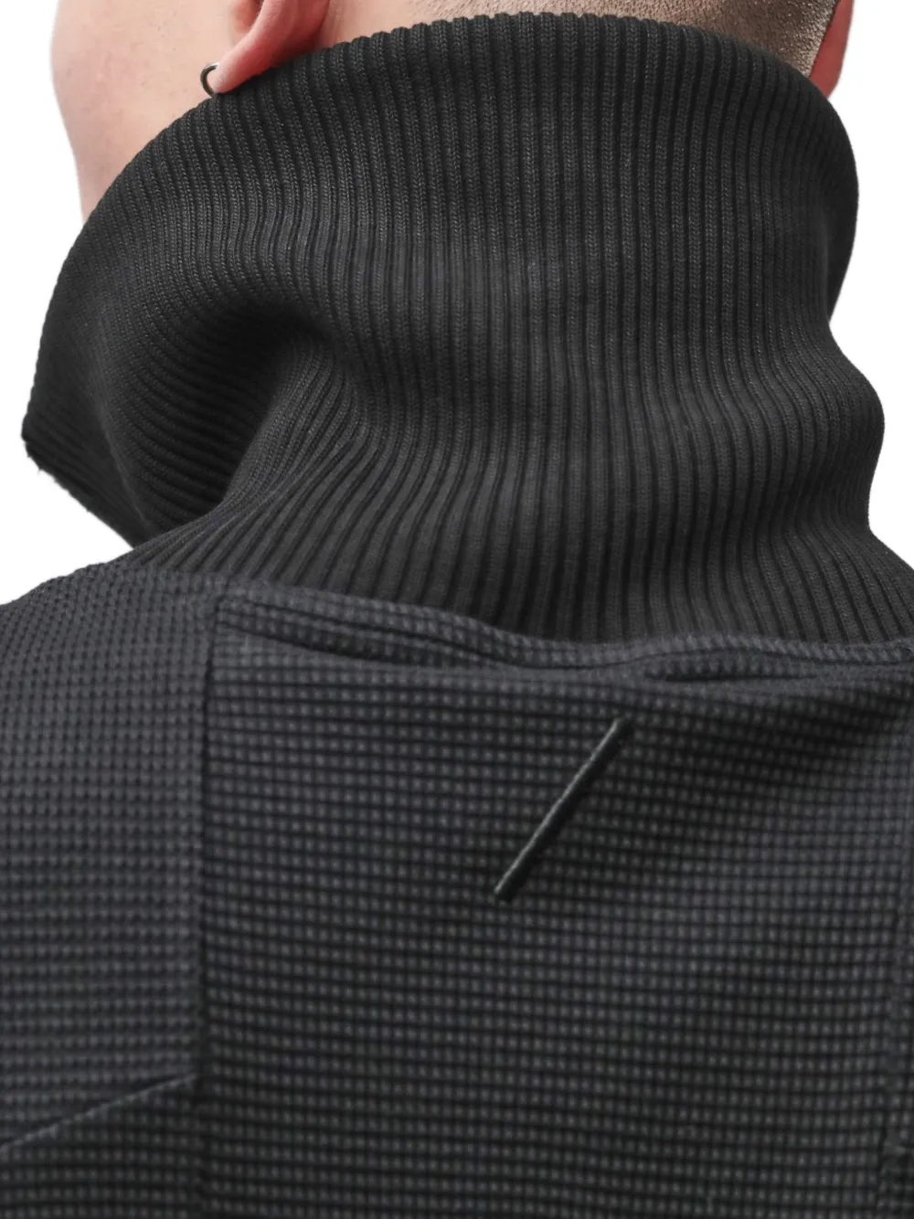Thom Krom Hoodie met hoge hals Zwart