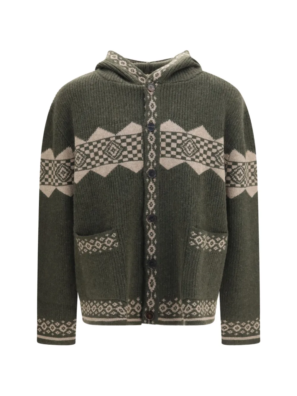 Baziszt Horin hooded cardigan