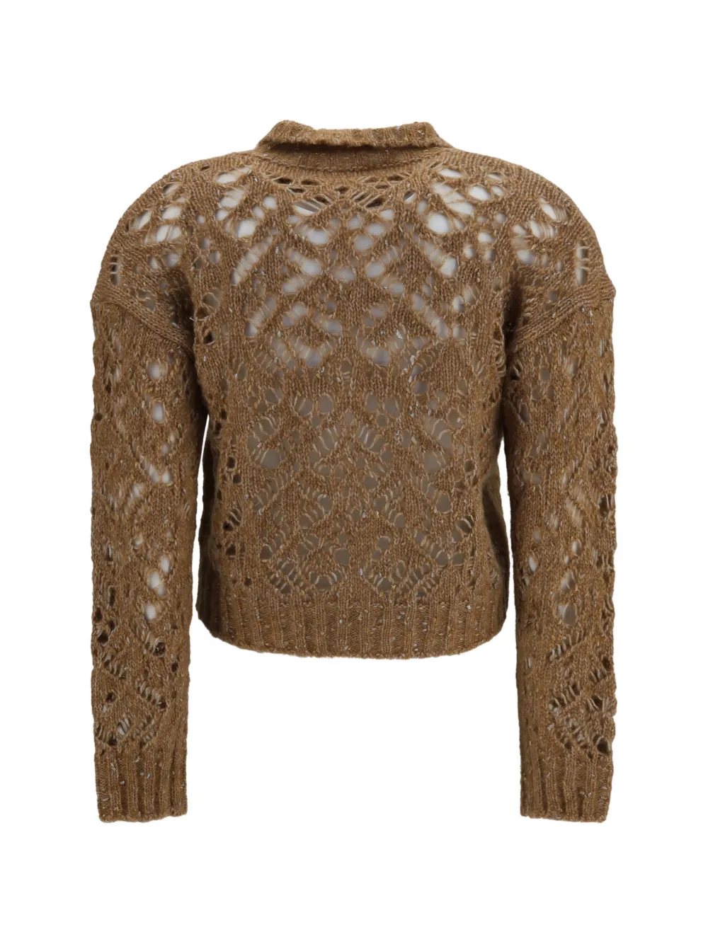Max Mara Opengebreid vest Bruin