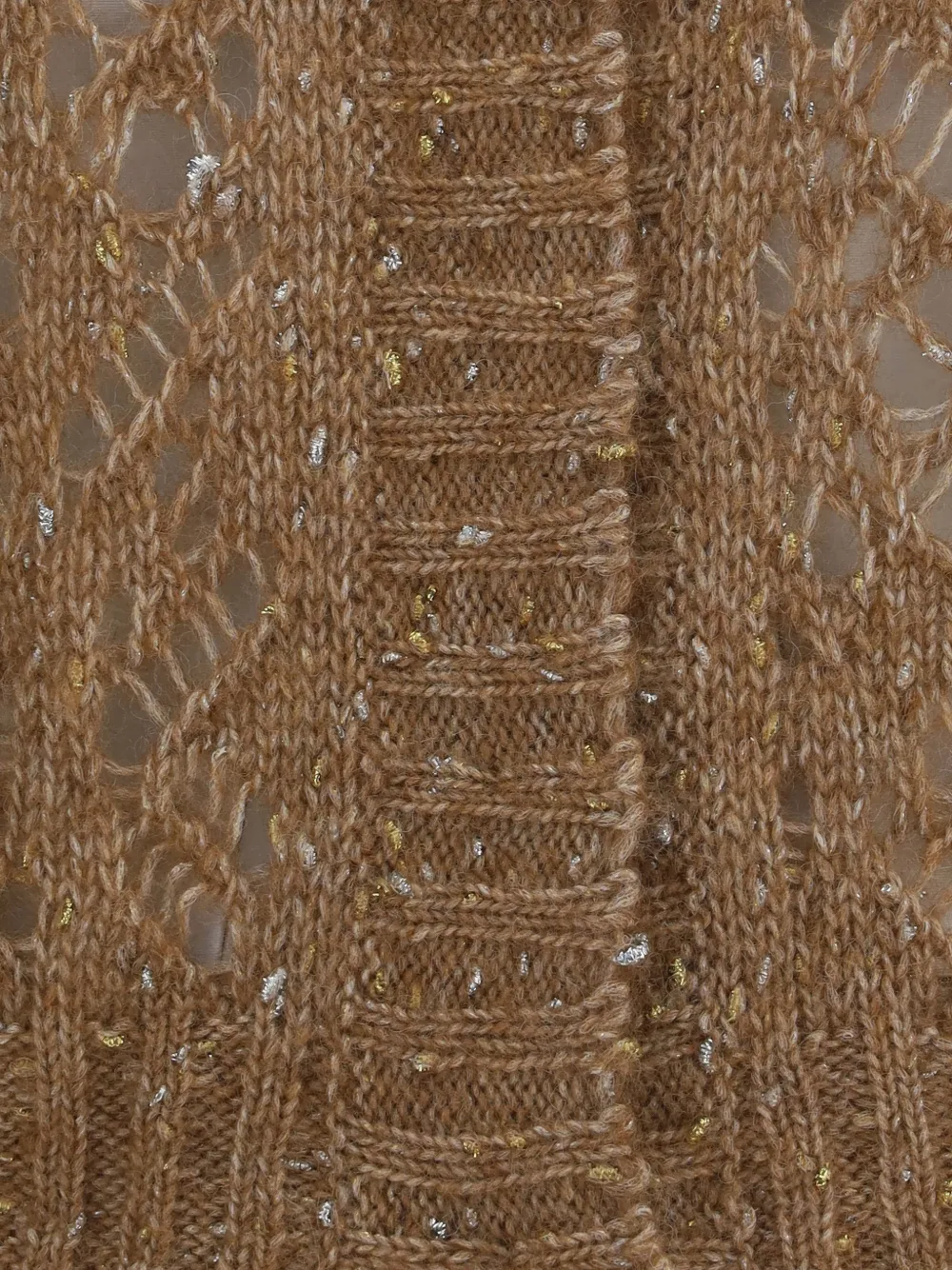 Max Mara Opengebreid vest Bruin