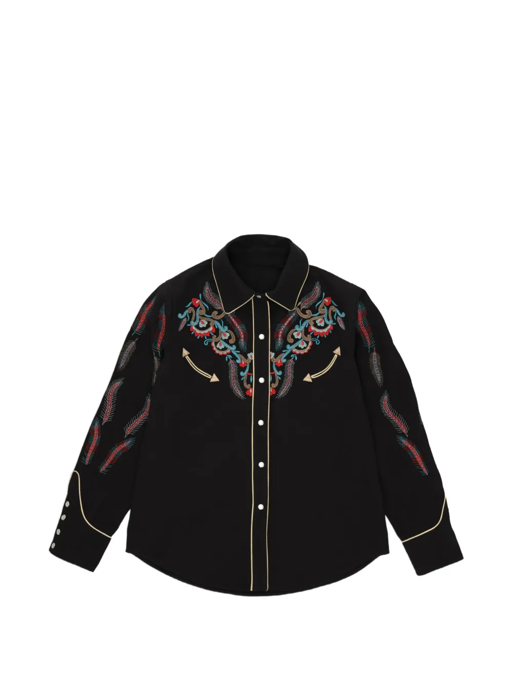 Fortela Taissa embroidered shirt - Noir Fortela Taissa embroidered shirt - Noir