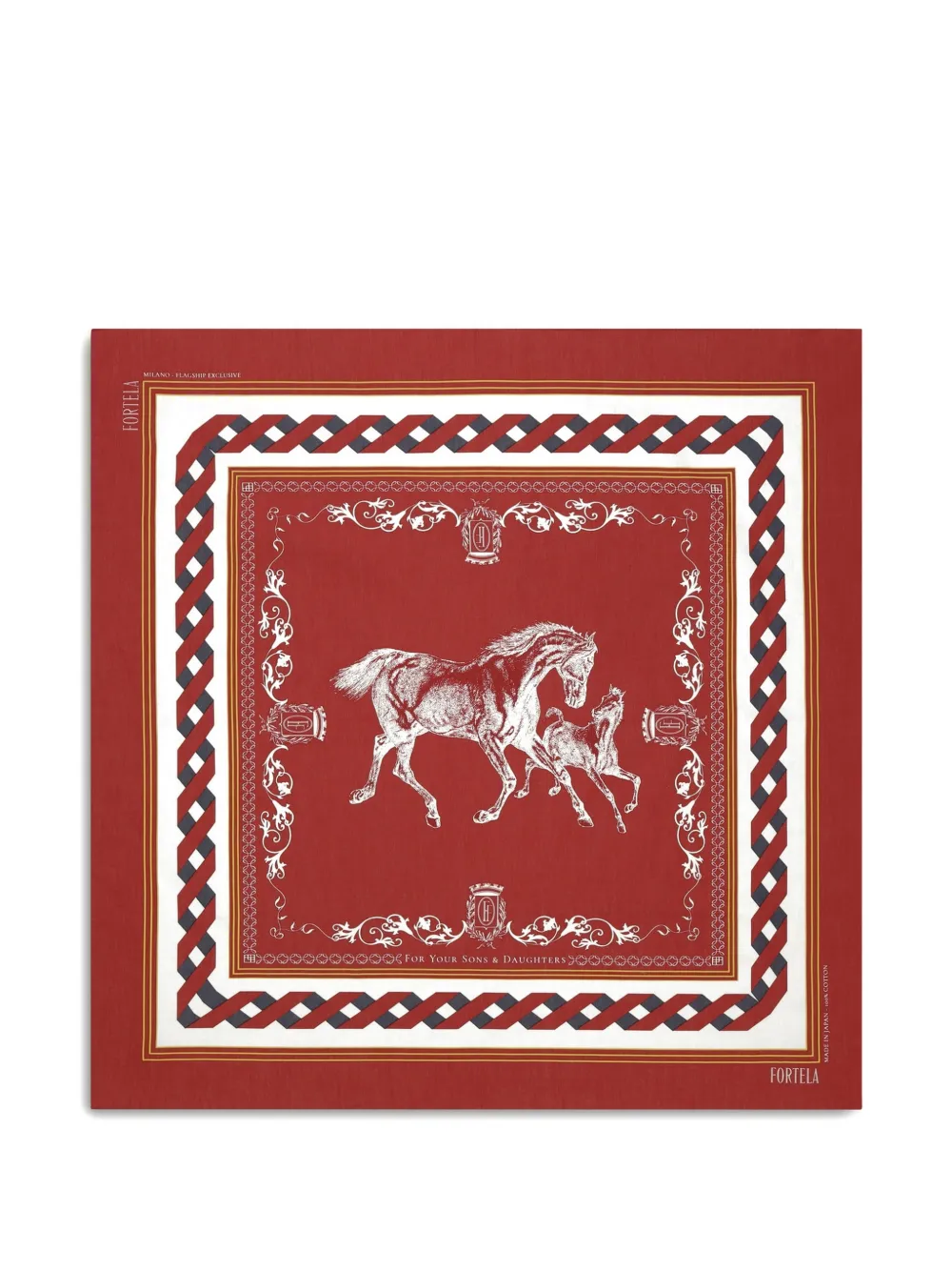 Fortela Spirit-print bandana - Rosso