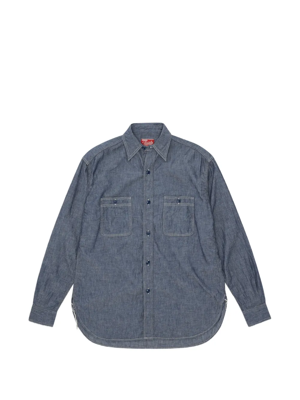 Fortela Otero button-up shirt - Blau