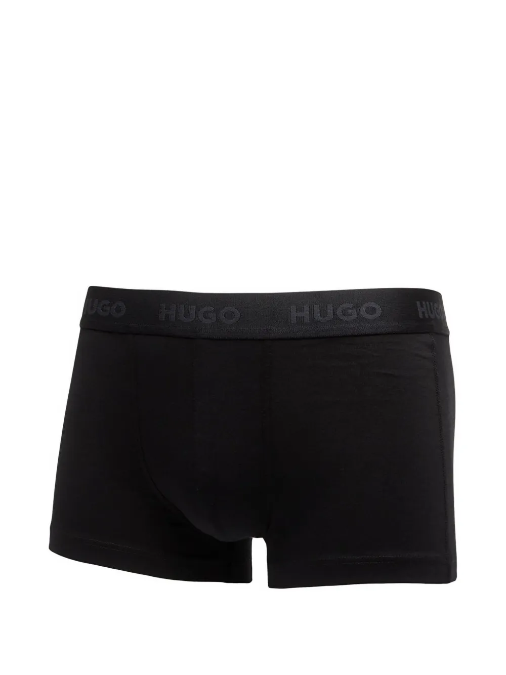 HUGO 3-pack boxershorts met logo Zwart