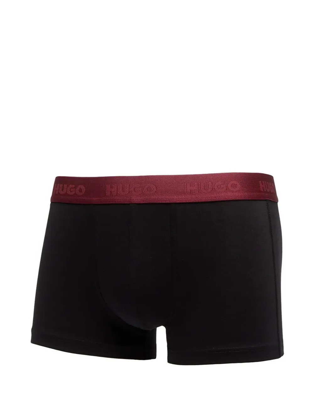 HUGO 3-pack boxershorts met logo Zwart