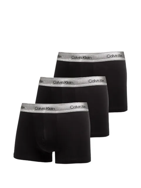 Calvin Klein Icon logo-waistband trunks (set of three)