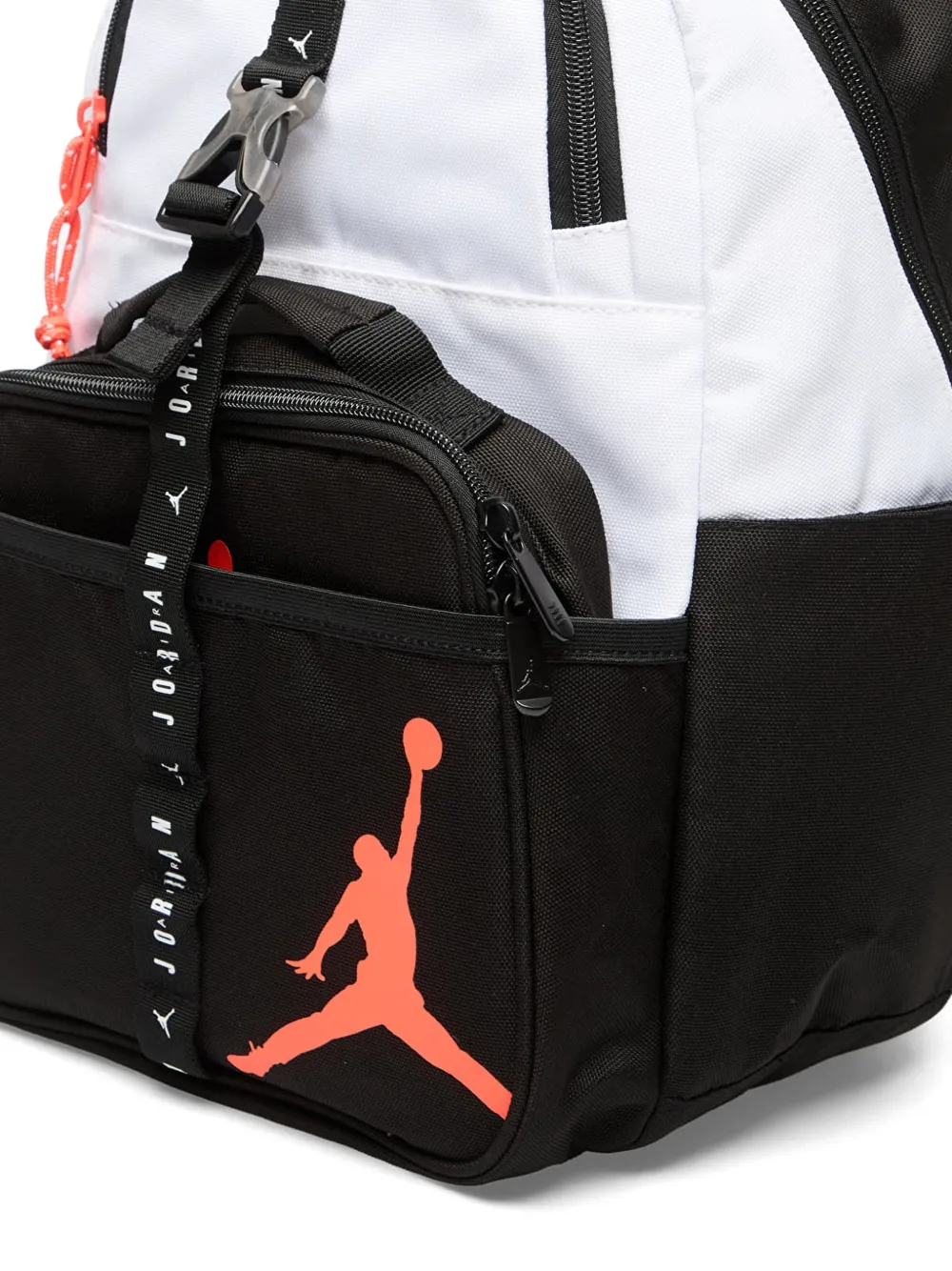 Jordan Big Kids logoprint rugzak en lunchtas Zwart