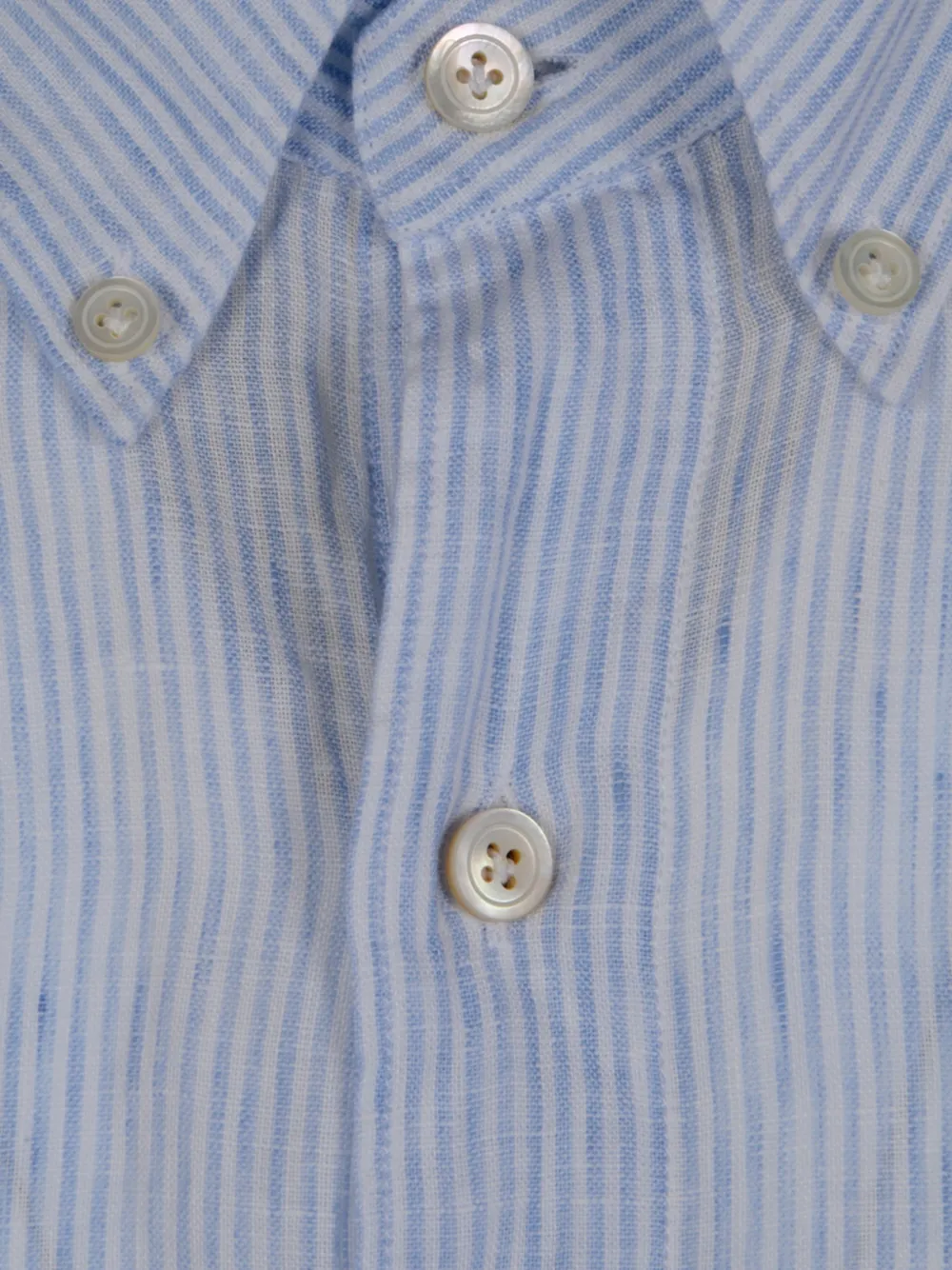 Finamore 1925 Napoli vertical-stripe button-down shirt Blauw