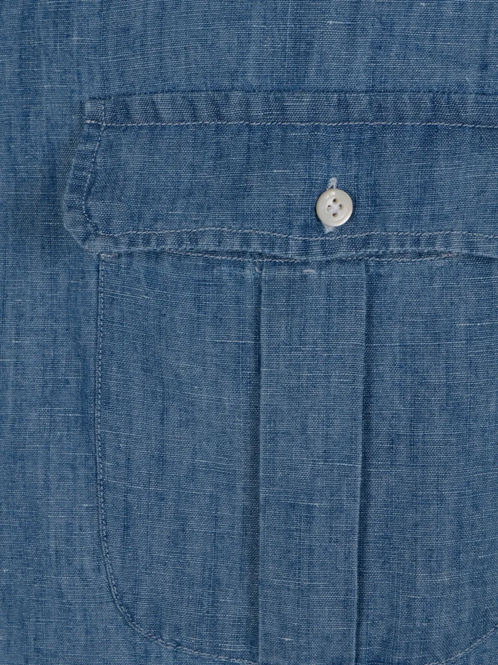 Finamore 1925 Napoli Button-down overhemd met klepzak Blauw