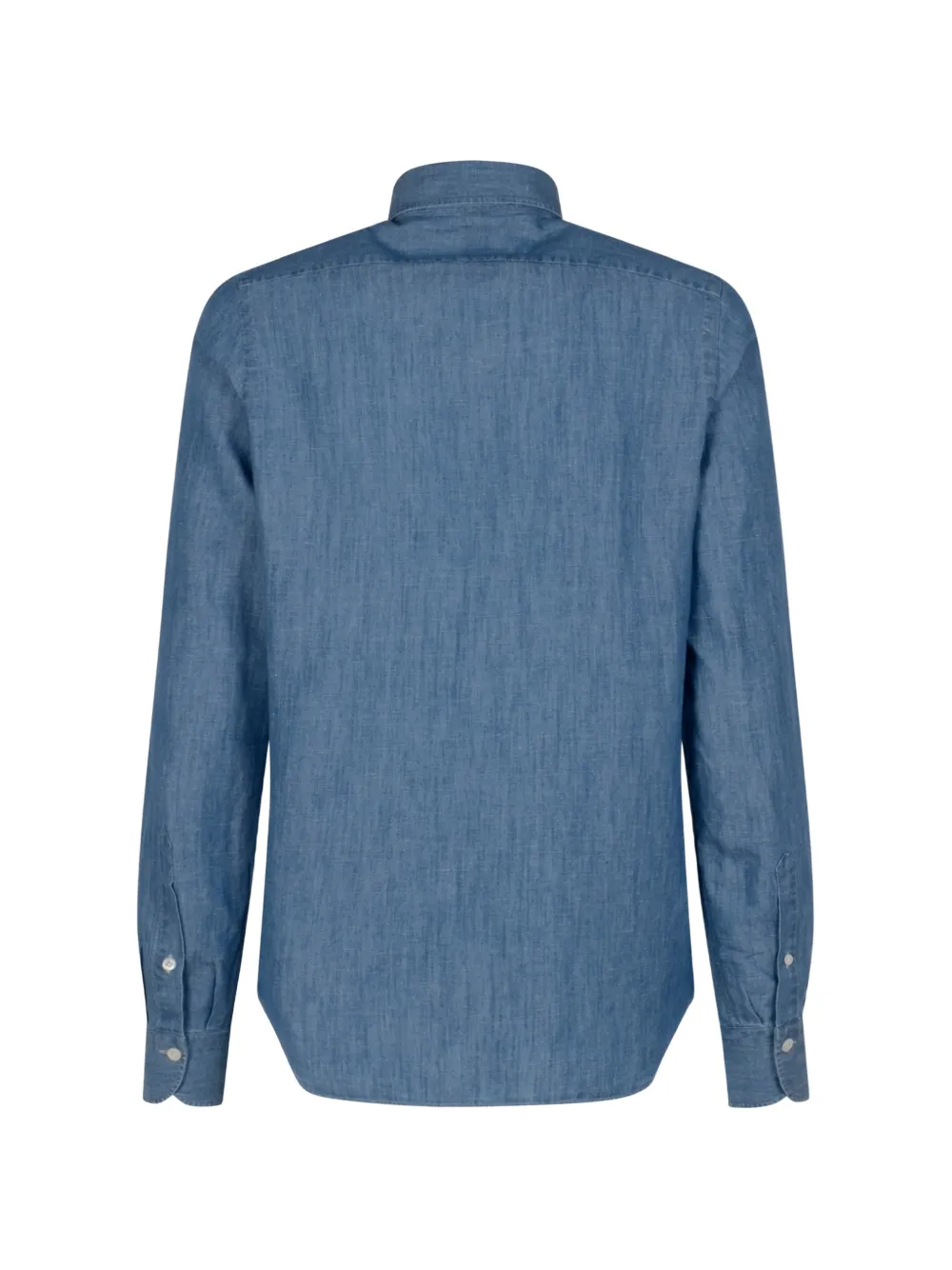Finamore 1925 Napoli Button-down overhemd met klepzak Blauw