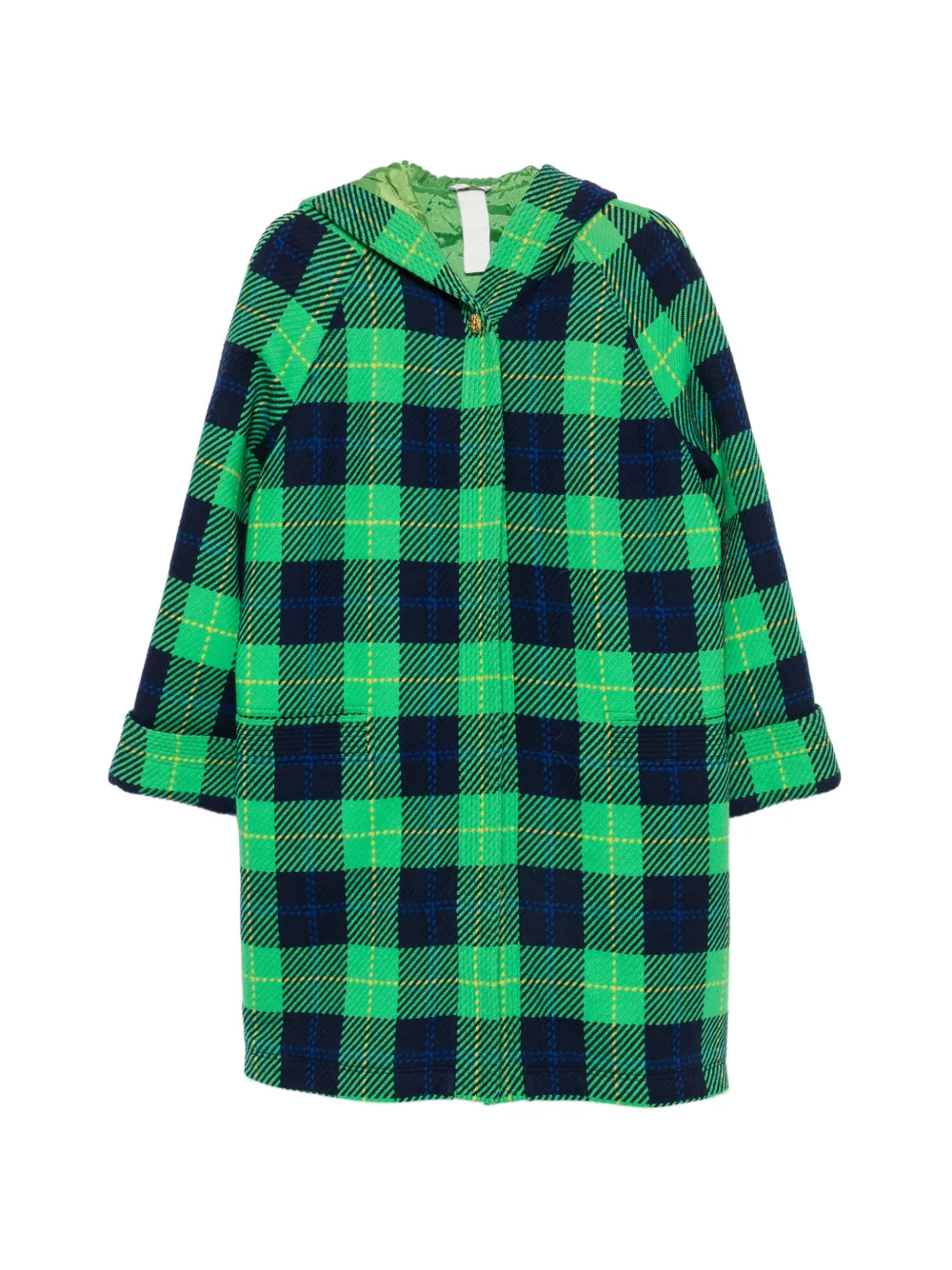 Versace Pre-Owned 1990s hooded coat - Verde