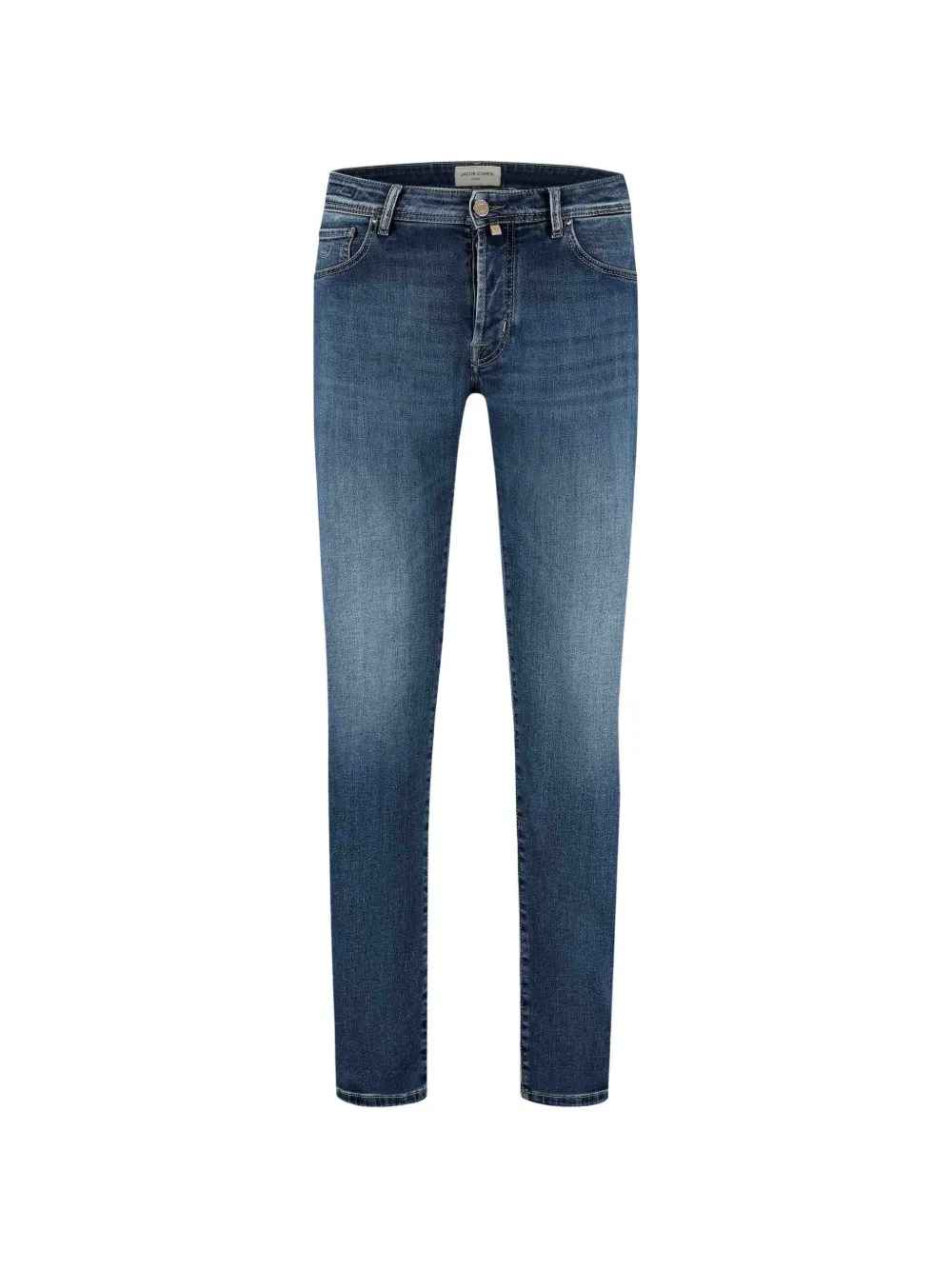 Jacob Cohën faded-effect whiskered jeans - Blu