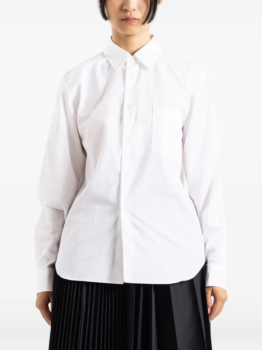 Comme Des Garçons chest-pocket shirt - Bianco