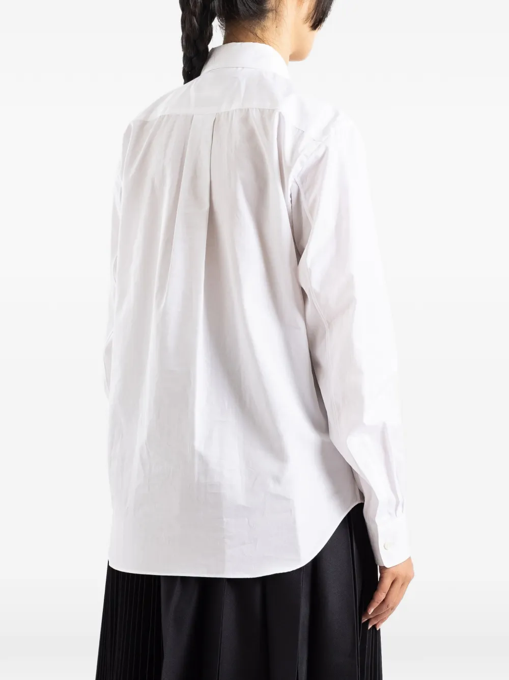 Comme Des Garçons blouse met borstzak Wit