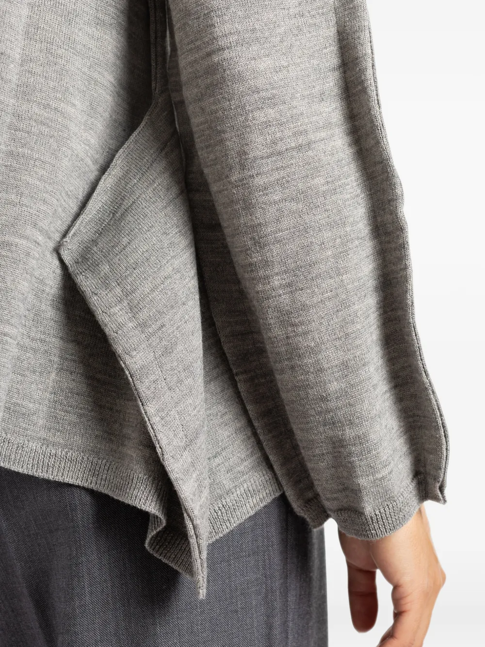 Comme Des Garçons exposed-seam sweater Grijs