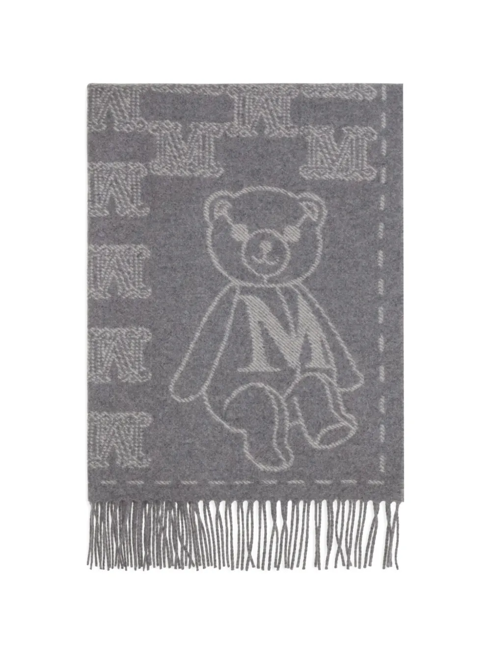 Max Mara Charme bear-motif scarf