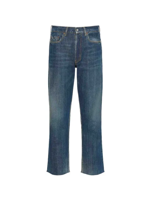 Maison Margiela frayed-hem straight-leg jeans