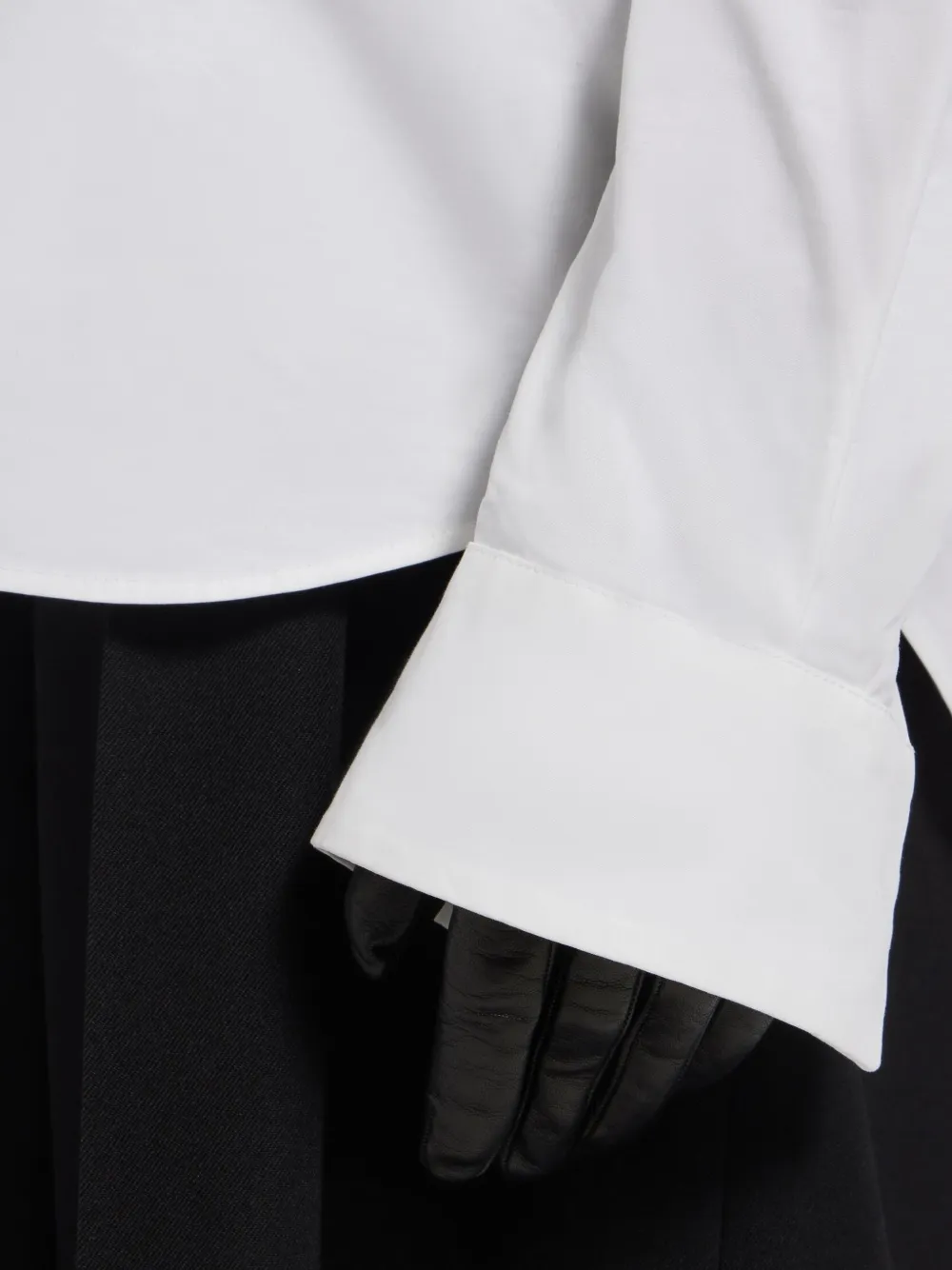 Balenciaga Stola concealed-button shirt Wit