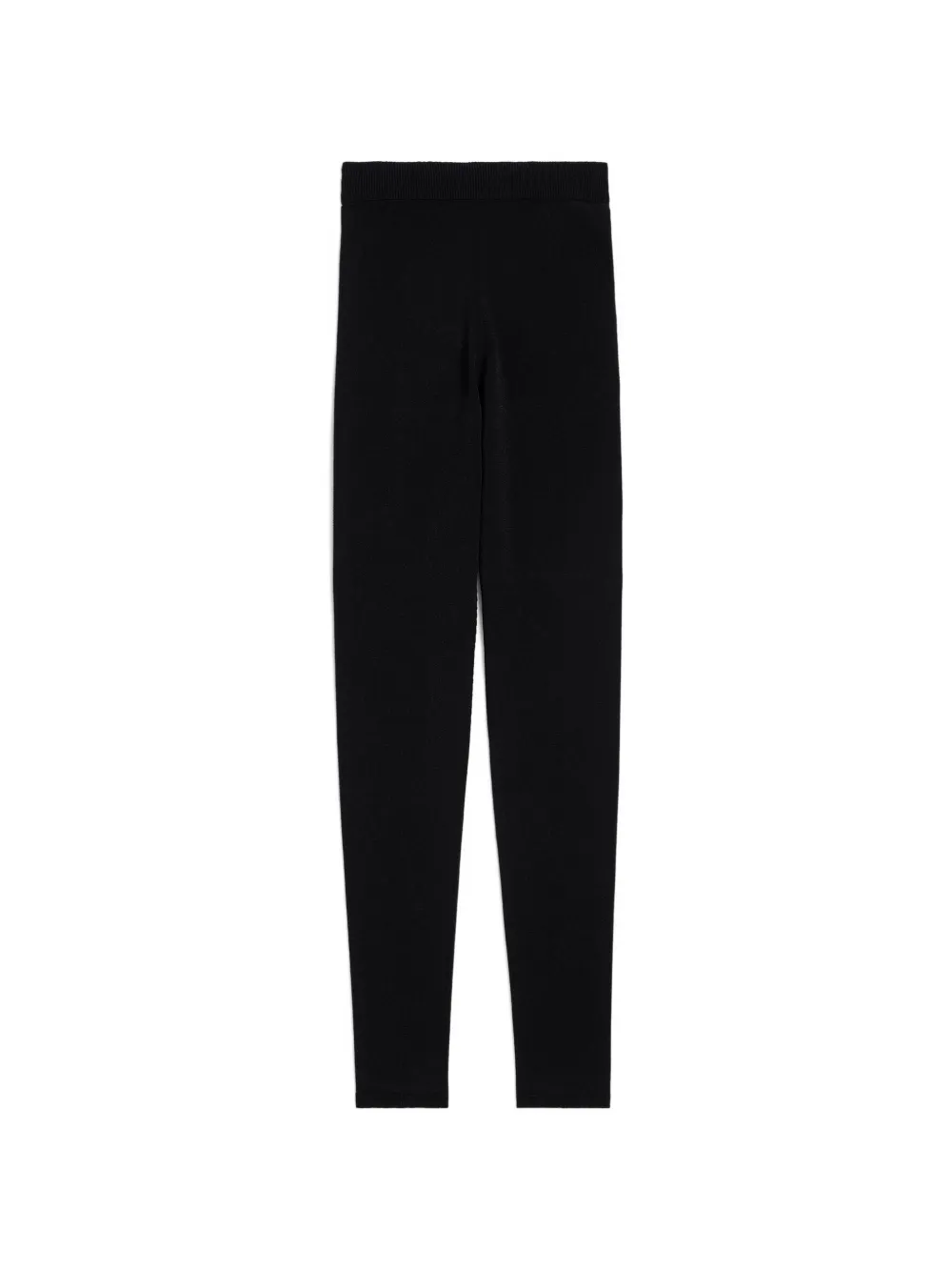 Balenciaga Techwear logo-embroidered knitted leggings - Nero