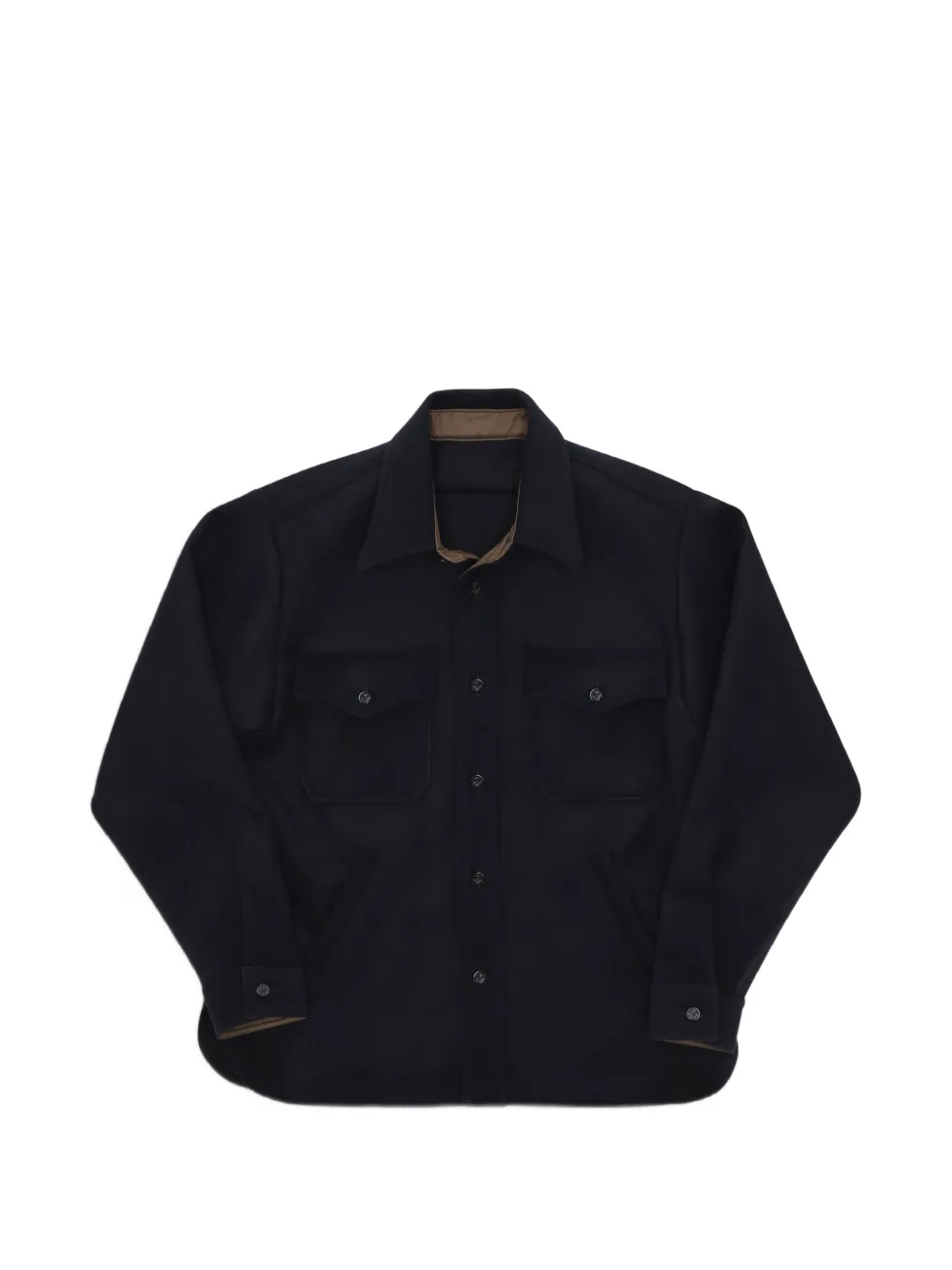 Fortela Ringo wool shirt jacket - Blau
