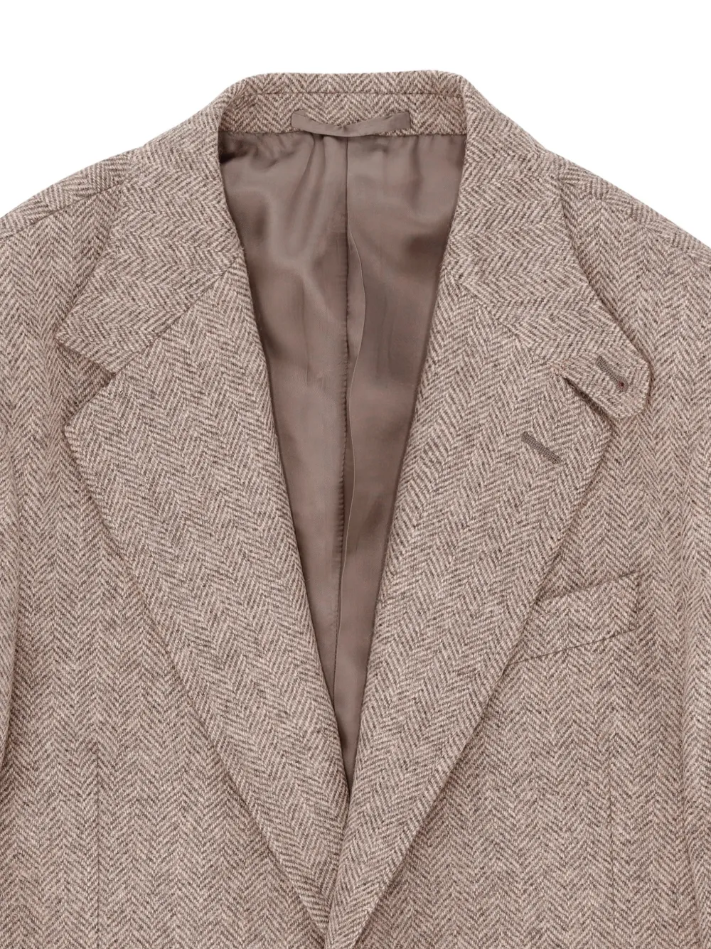 Fortela Bernardo wollen blazer met visgraat-patroon Beige