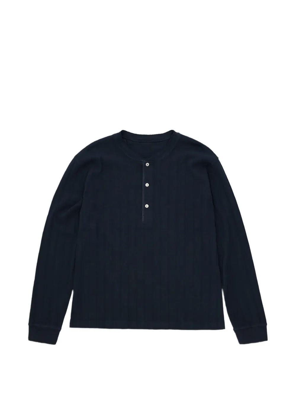 Fortela Amish ribbed cotton t-shirt - Bleu