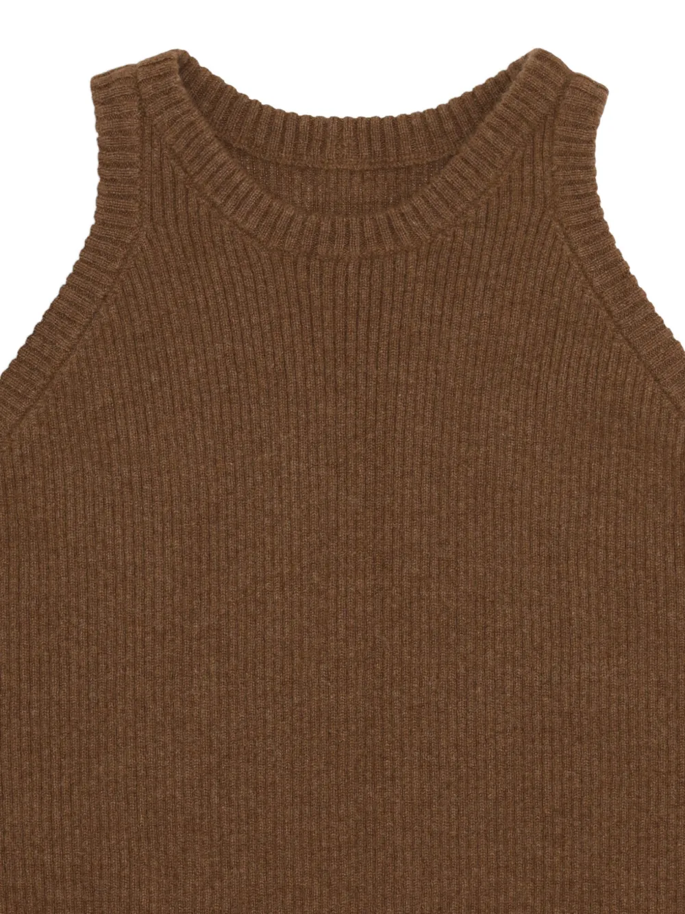 Fortela Aurelie Ribbed-knit Maxi Dress in Brown, view 4