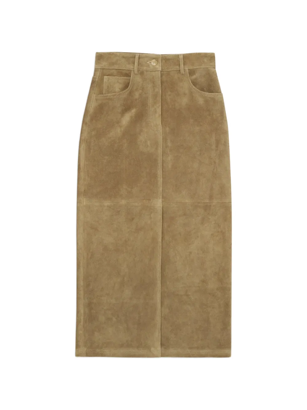 Fortela Jasmine suede midi skirt - Toni neutri