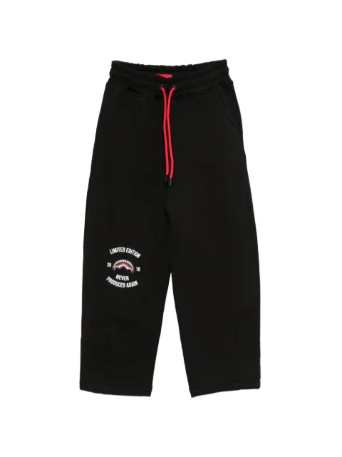 sprayground kid logo-print drawstring track pants