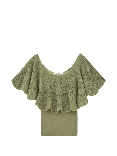 Ba&Sh Salda ruffled off-shoulder top