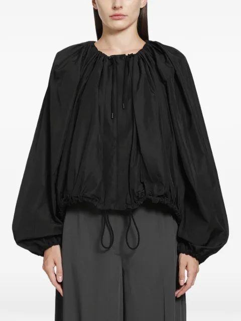 TOTEME gathered parachute jacket black
